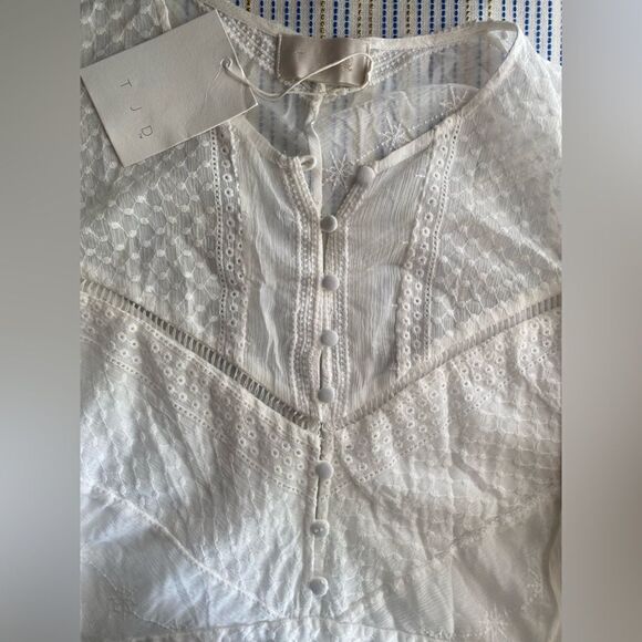 The Jetset Diaries  Midi Dress Women  Ivory Lace Size Small NWT - Picture 4 of 16